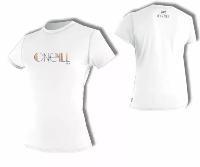 O'Neill Damen Lycra Shirt Skins S/S Rash Tee white