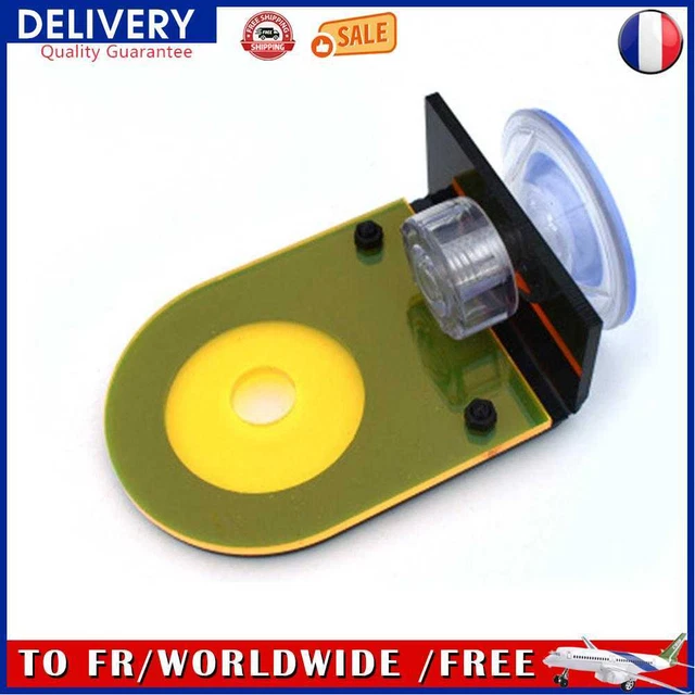 Fish Tank Coral Frag Rack Aquarium Reef with Plugs Suction Holder (Yellow)