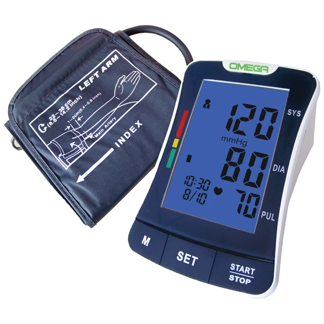 Omega Automatic Blood Pressure Monitor QLD Stock + TAX Invoice Large LCD Display
