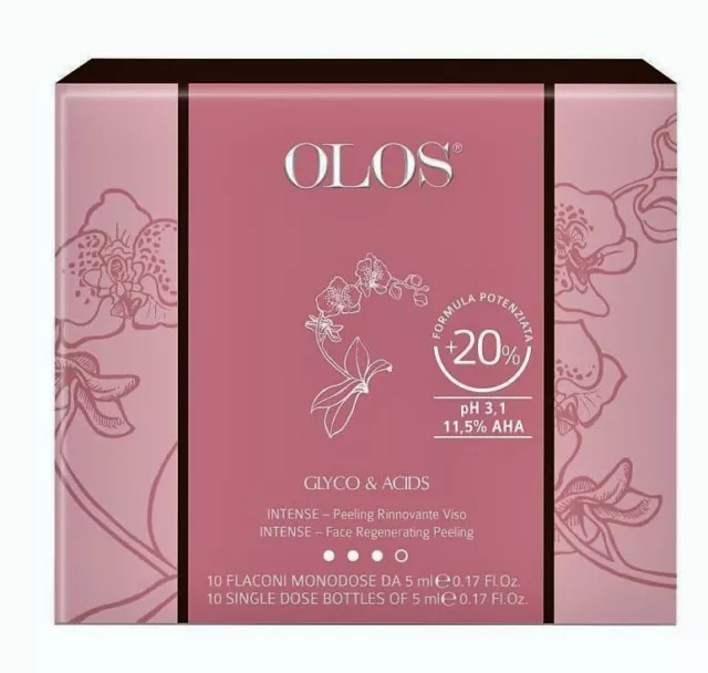 Olos Glyco Program 10 Sieri Intense Peeling Cosmetico Viso - Acido Glicolico 30%