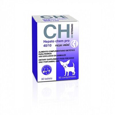 Hepato Chem Pro 40/10 para Perros de Razas Mini con insuficiencia hepática 90