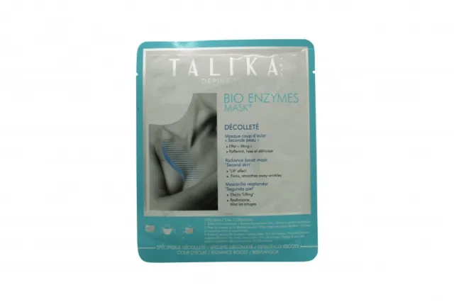 Talika Bio Enzymes Radiance Boost Décolleté Sheet Mask. New. Free Shipping