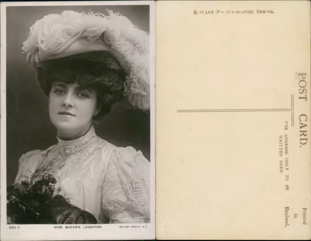 Queenie Leighton Rotary Photo 220V Dover Street Studios Edwardian Actress