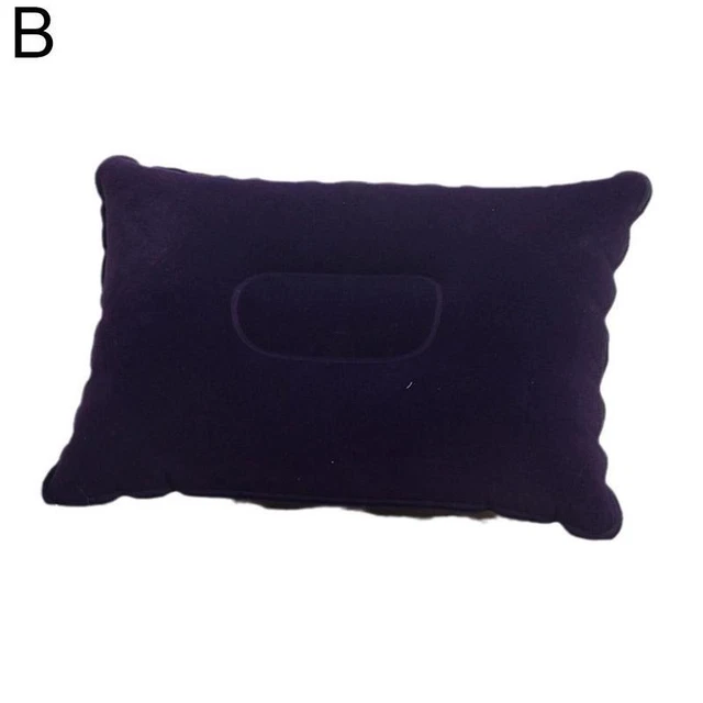 Purple blue Inflatable Camping Pillow Blow Up Festival Outdoors E N Accessory Z8