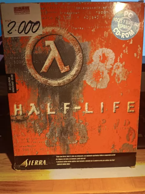 Halflife PC Bestseller Edición española (retro, videojuego, game) half life