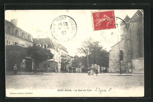 1907 CPA Saint-Maur, la Rue du Four