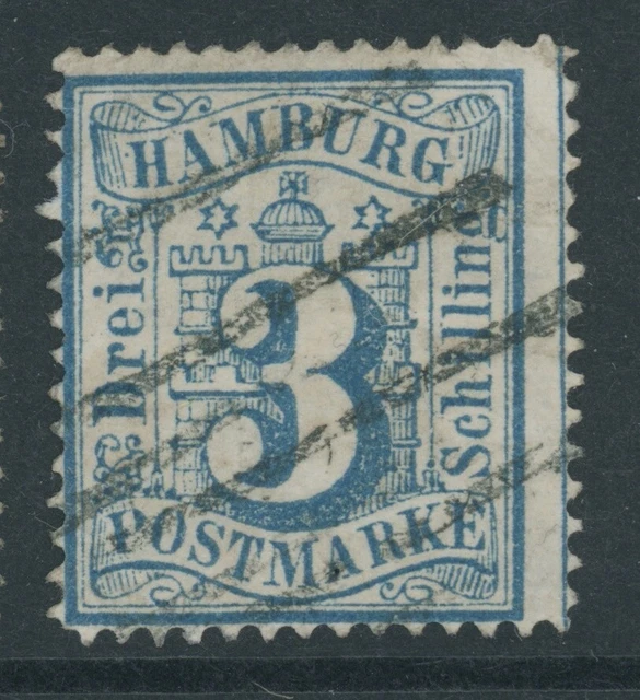 Hamburg Mi. Nr. 15 b gestempelt geprüft Lange BPP 140 Euro