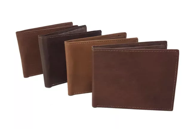 Portefeuilles pliants en cuir pour hommes/cartes de crédit différentes couleurs marron