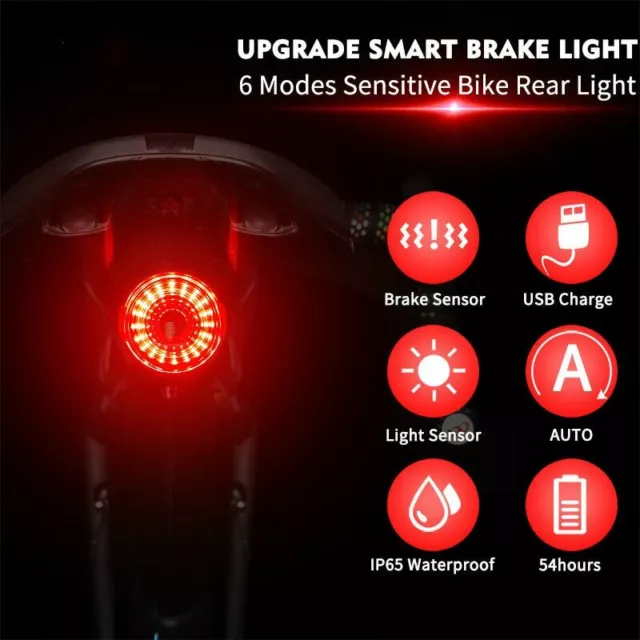 Bicycle Flashlight MTB Rennrad Rücklicht LED Intelligente Fahrradtaschenlampe 2