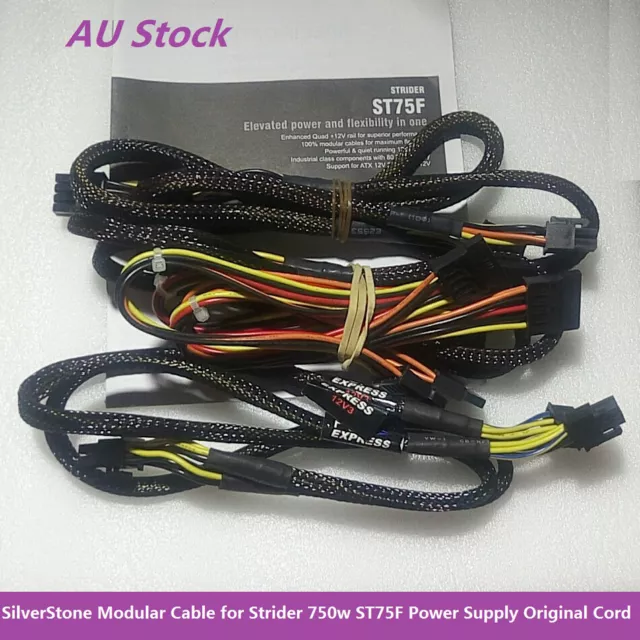 SilverStone Modular Cable for Strider 750w ST75F PSU Power Supply Original Cord