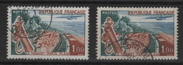 Timbre Nouvelle-Calédonie N°2516c - Variante Olive Clair + Normal - Neuf** (1988)