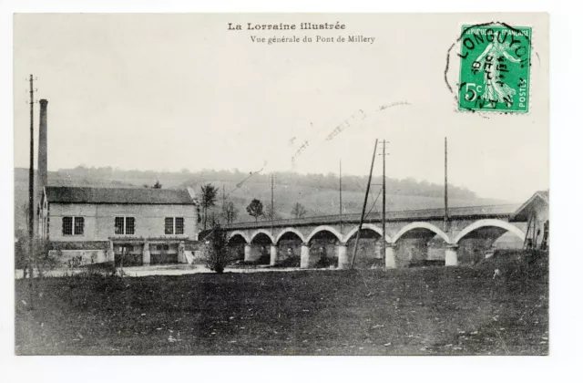 MILLERY  Meurthe et moselle CPA 54 vue generale du pont de millery