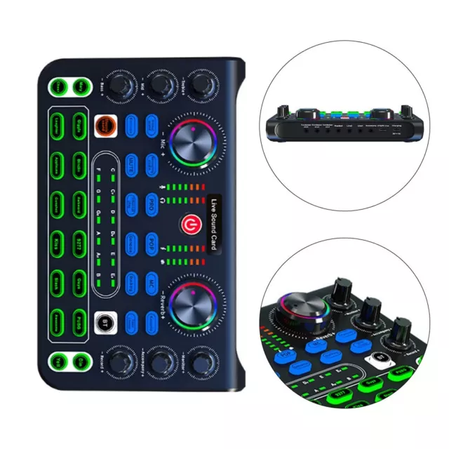 X60 Sound Card Audio Mixer Perfect for Karaoke Singers and Broadcasters