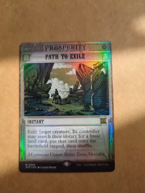 Path To Exile MTG OTP Rare Breaking News Showcase Frame FOIL NM