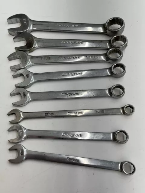 8Pc Snapon Combination Oex Wrench Lot