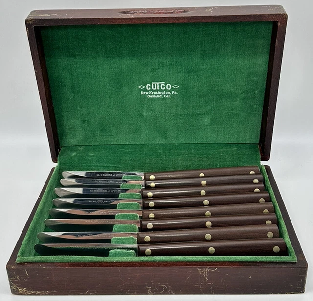 VINTAGE CUTCO 8PC Complete Straight Edge Knife Set 47 No. 2147079 169
