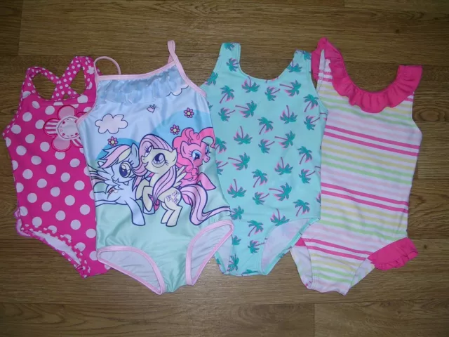 MOTHERCARE MY LITTLE PONY TU PRIMARK Girls Swim Costume Bundle Age 12-18 Months