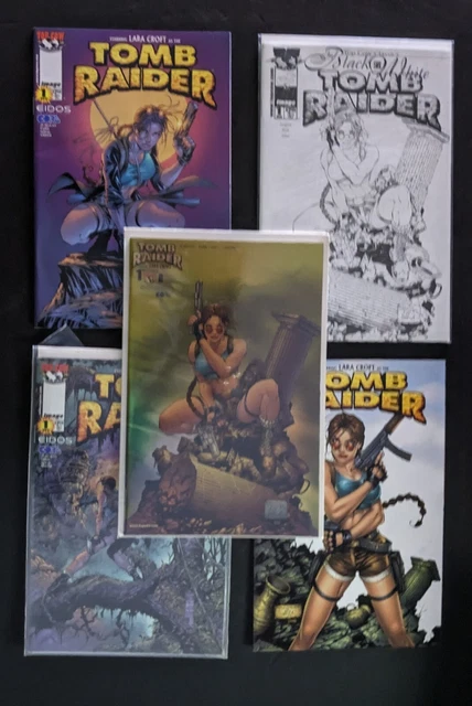 Tomb Raider Book Lot  - First Issue Variant Covers - Lara Croft - Image Comics