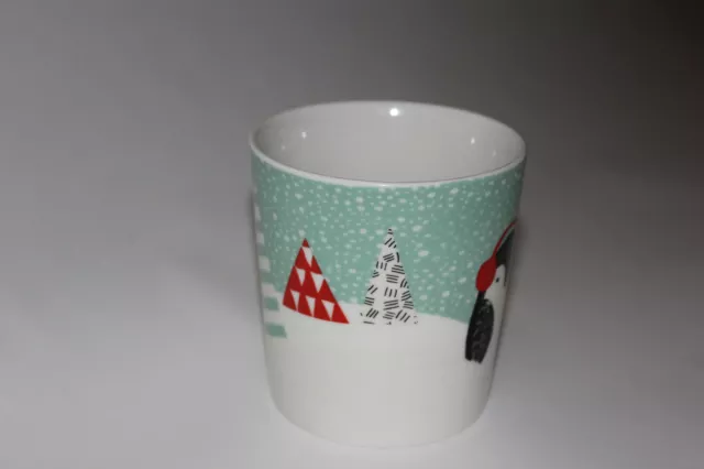 Tasse à café Starbucks 2016 Holiday Christmas Penguin d'occasion 10 oz 2