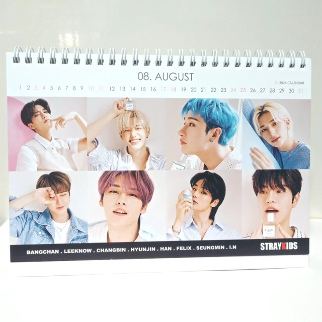ADESIVO CALENDARIO SKZ StrayKids scrivania foto calendario 2023 2024