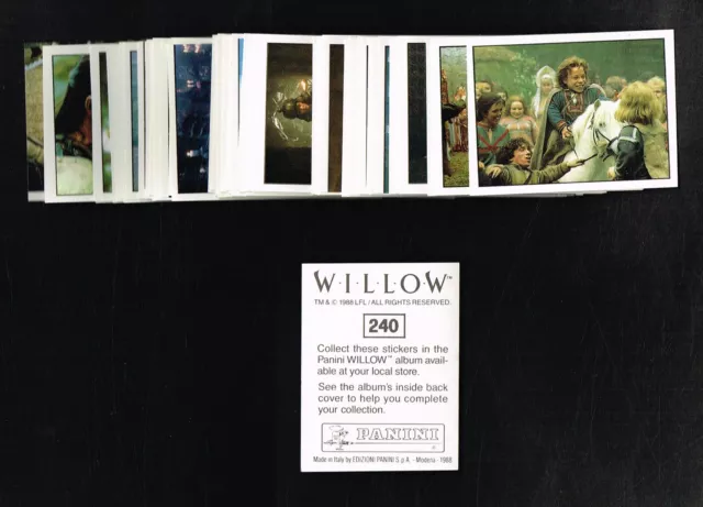 PANINI - Willow 1988 ☆ NEAR SET ☆ of 207/240 stickers