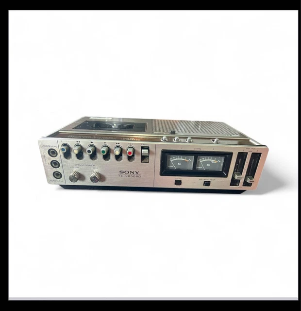 SONY TC-2850SD VINTAGE Cassette Tape Recorder Deck VU Meters Japan ...