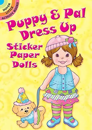 Puppy & Pal Dress Up Sticker Paper Dolls Little Activity Books