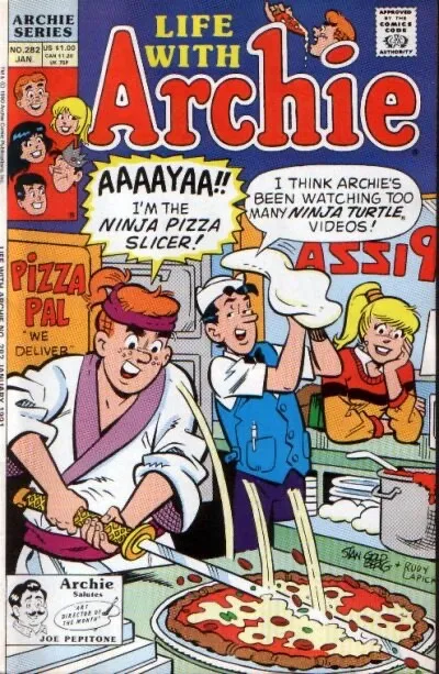 LIFE WITH ARCHIE #282 VG, Direct Archie Comics 1991 Stock Image