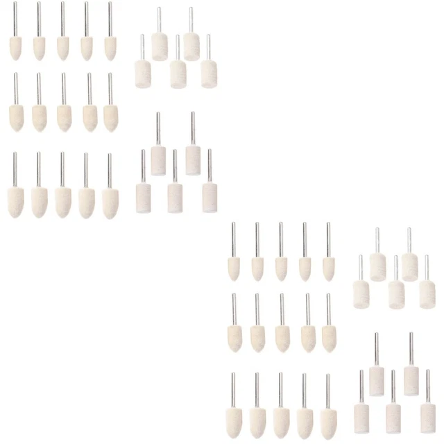 60 Pcs Polishing Accessories Buffing Pads Wheel Drill Metal