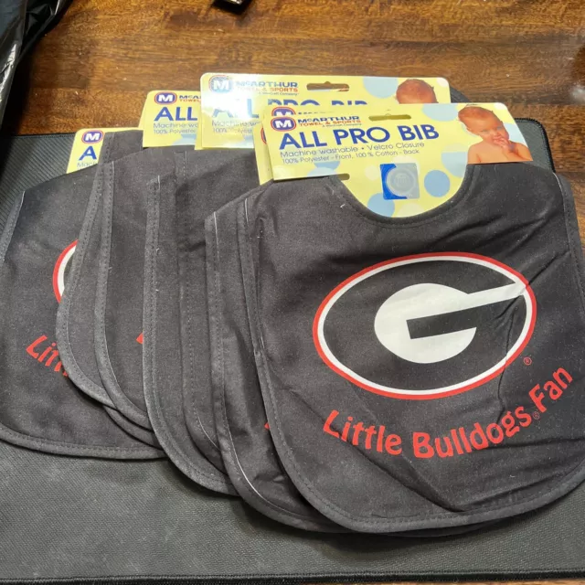 Georgia Bulldogs All Pro Baby Bib [NEW] NCAA Infant Newborn Polyester
