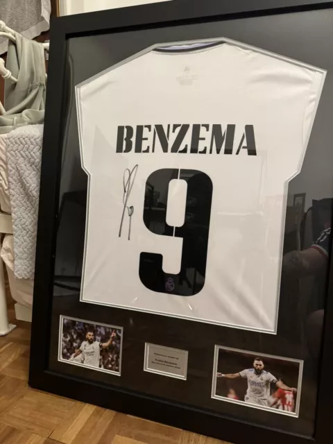 benzema signed shirt with COA