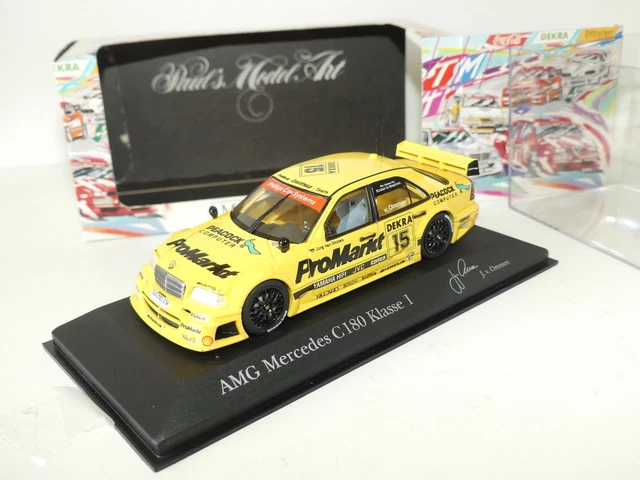 Miniature MINICHAMPS Mercedes C-CLASSE DTM 1995 - Échelle 1/18 - Tabac Sonax Ommen - Occasion Excellent état