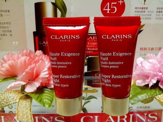 25%OFF! Clarins Super Restorative Night Cream ◆5mLX2PCS◆ " Age Spot Correcting "