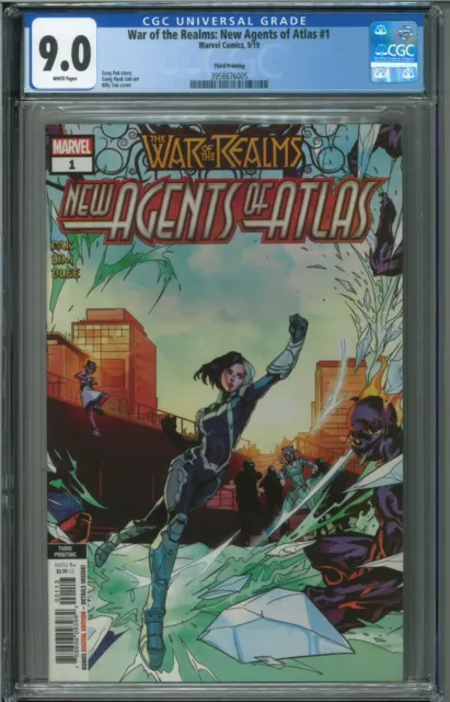 WAR OF THE REALMS NEW AGENTS OF ATLAS #1 3RD PRINTING VARIANT 2019 Marvel 9.0