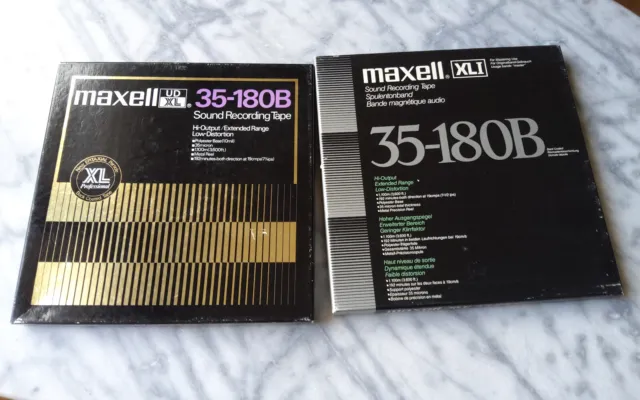 Nastri Maxell 35-180B su bobina metallica - 2 pezzi