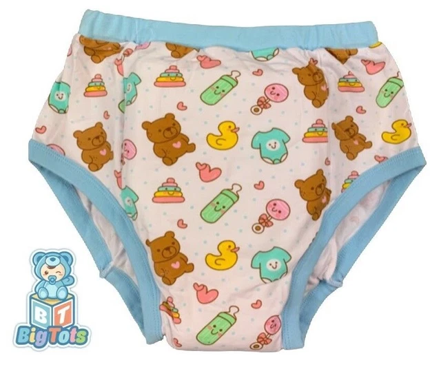 Adult training pant  Baby Things blue trim diaper incontinence  autistic