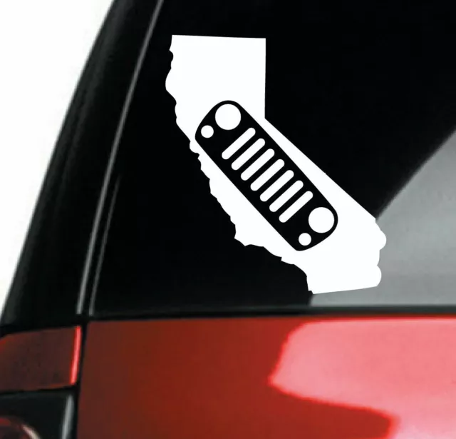4X4 Headlights Grill California Decal Vinyl Sticker