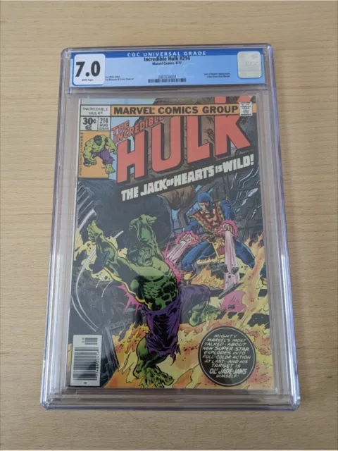 The Incredible Hulk #214 7.0 CGC (Marvel, August 1977)