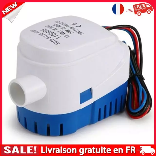 fr Pompe de cale automatique DC 12 V 24 V étanche pour ferry yacht marine (12 V)