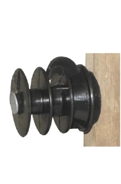 3 Pk Dare Nail On Wood Post Electric Wire Fence Insulator 25/Pk ELF-WP-25