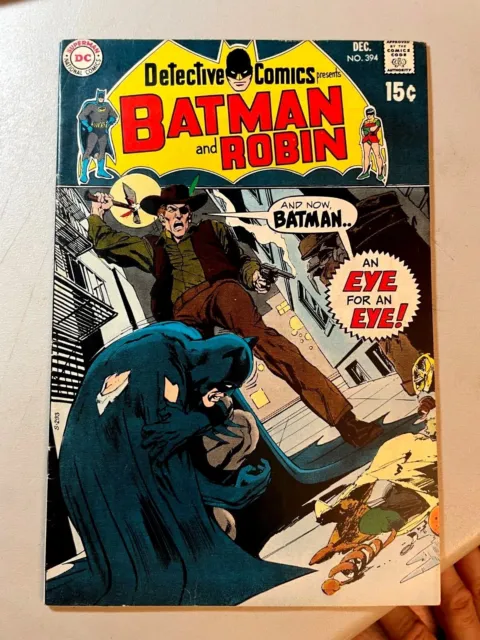 Detective Comics #394 / 1969 / Vf Condition / Batman / Neal Adams Cover