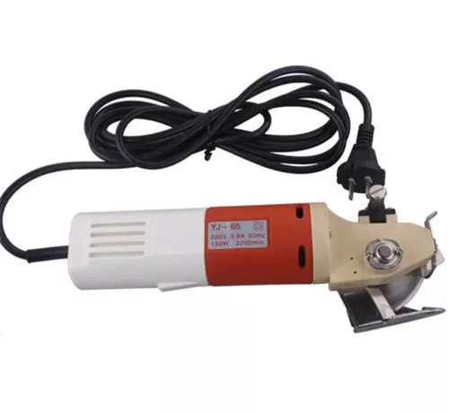 New 65mm Blade Electric Round Knife Cloth Cutter Fabric Cutting Machine 220V