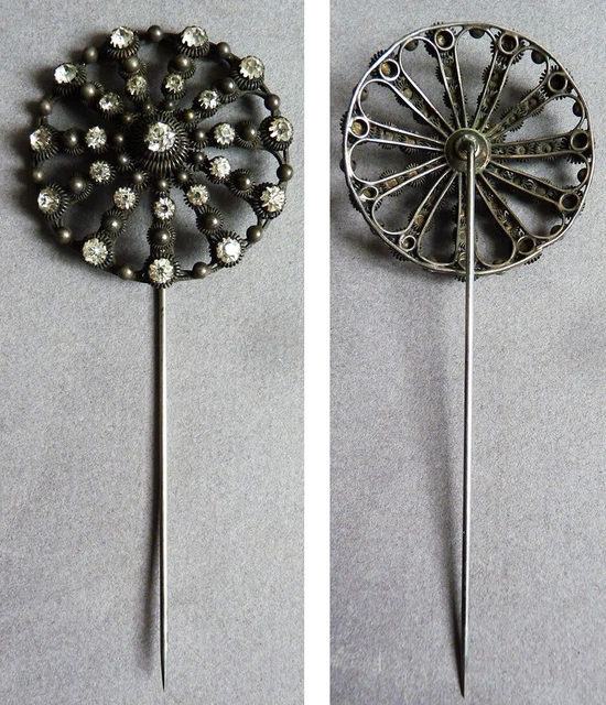 Ancienne épingle à Cravate En Argent Massif Sterling, Souvenir D'Athènes, Occasion, état D'usage