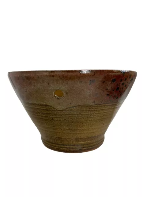 Vintage R Burke Studio Pottery Asian Style Large Rice Ramen Pho bowl Signed ( 3A