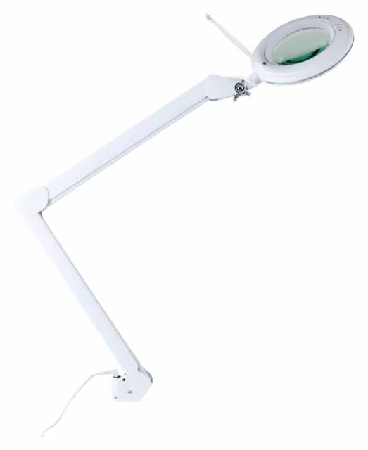 LED Lupenleuchte Lupenlampe Arbeitsleuchte Tischlampe 125mm 3/5 Dioptrien Linse