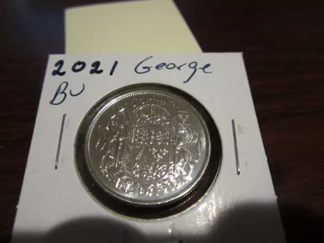 2021 - George - Canada - 50 cent Brilliant Uncirculated - Canadian half dollar