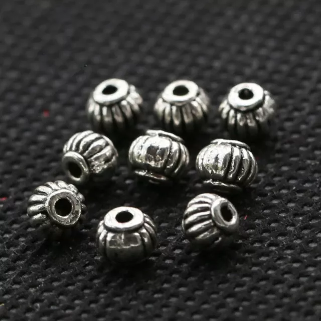 100pcs Fashion Charm Tibetan Silver Spacer Beads DIY Findings Making Jewelry