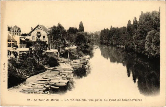 CPA vue prise du Pont de Chennevieres (1364251)