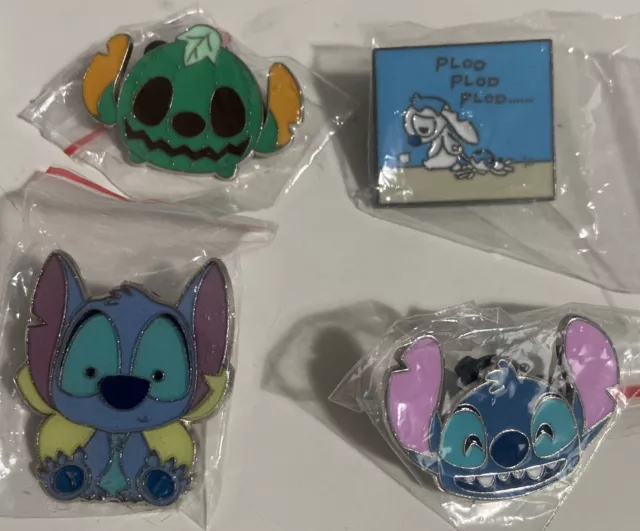 Stitch Disney Pin Lot . FREE STITCH LANYARD US SELLER!