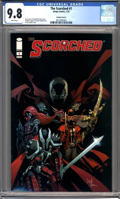 The Scorched #1   Greg Capullo Variant  Todd McFarlane  Spawn 1st Print  CGC 9.8